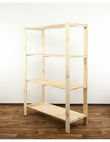 seria MAXI - Regał drewniany modułowy z półką ażurową Maxi 4N - product 3