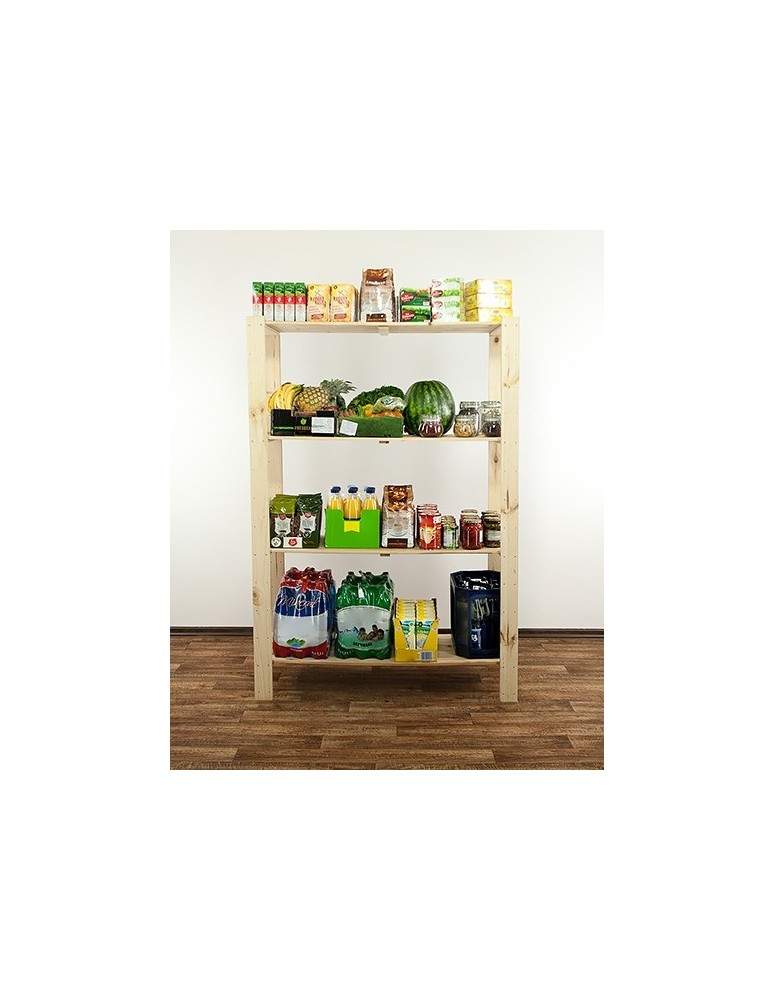 seria MAXI - Regał drewniany modułowy z półką ażurową Maxi 4N - product MODO24.PL 5