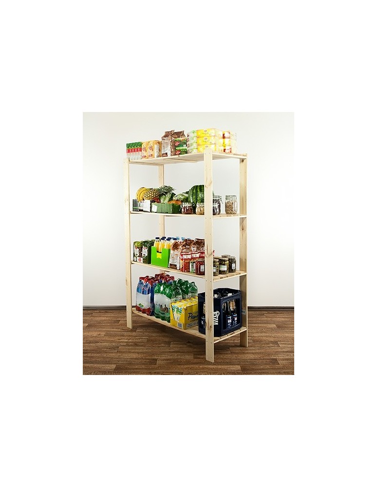 seria MAXI - Regał drewniany modułowy z półką ażurową Maxi 4N - product MODO24.PL 6