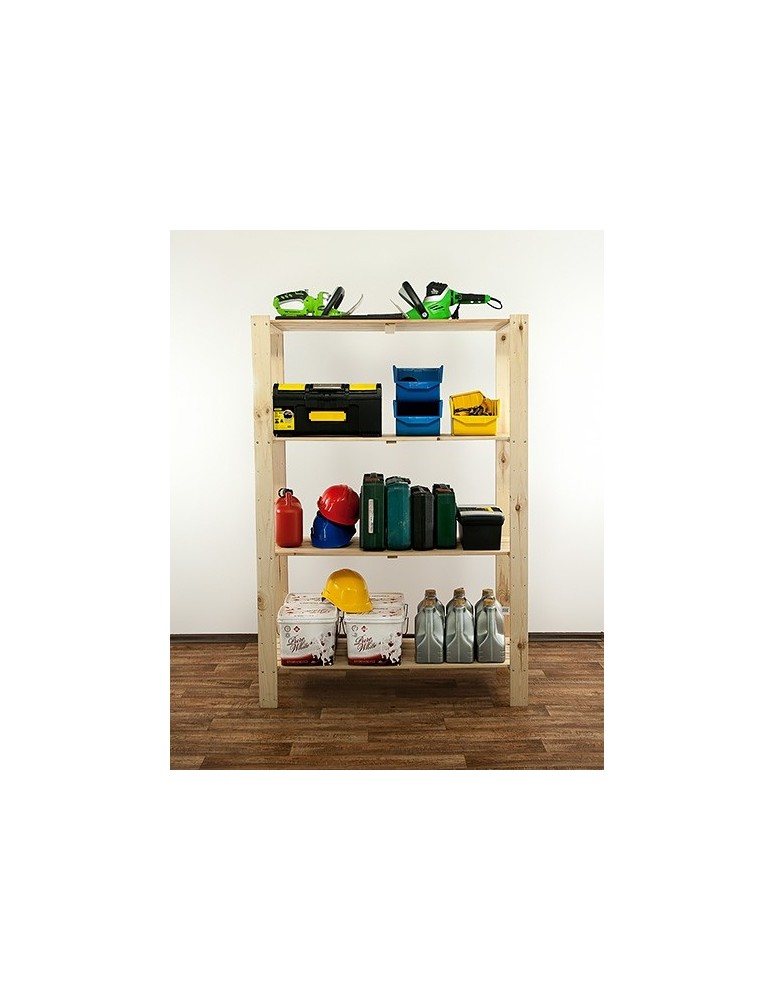 seria MAXI - Regał drewniany modułowy z półką ażurową Maxi 4N - product MODO24.PL 7