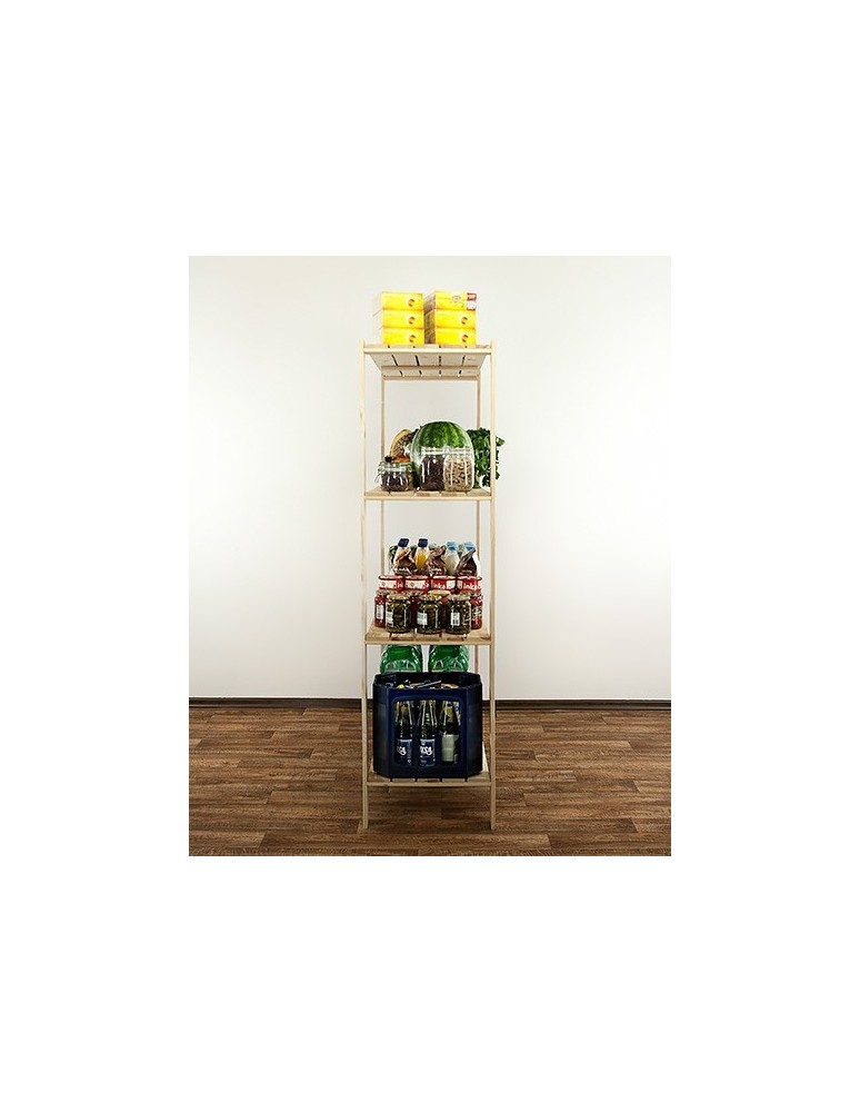 seria MAXI - Regał drewniany modułowy z półką ażurową Maxi 4N - product MODO24.PL 10