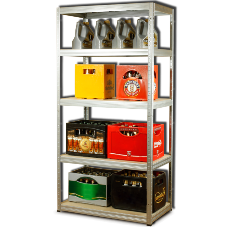 Regał metalowy Helios 180x100x45_5_Z - 175 kg / na półkę