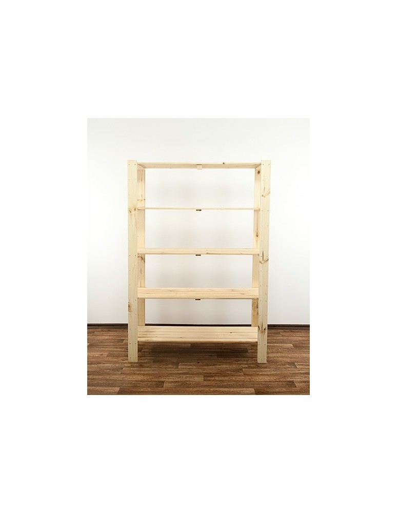 seria MAXI - Regał drewniany do spiżarni z półką ażurową Maxi 4N+ - product MODO24.PL 2