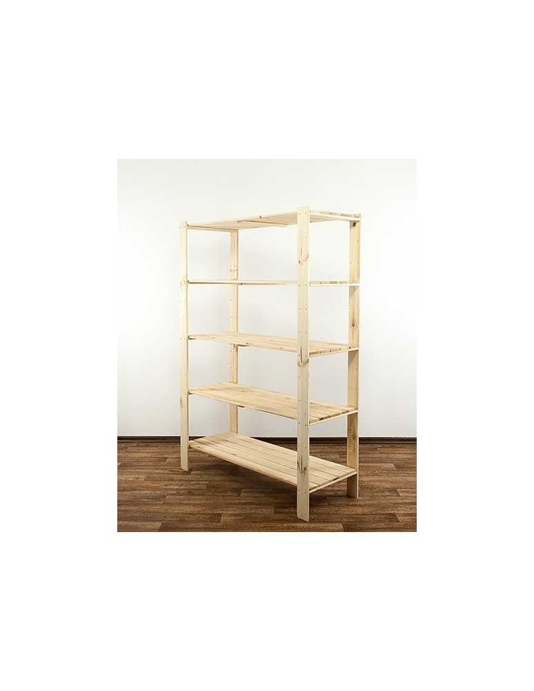 seria MAXI - Regał drewniany do spiżarni z półką ażurową Maxi 4N+ - product MODO24.PL 3