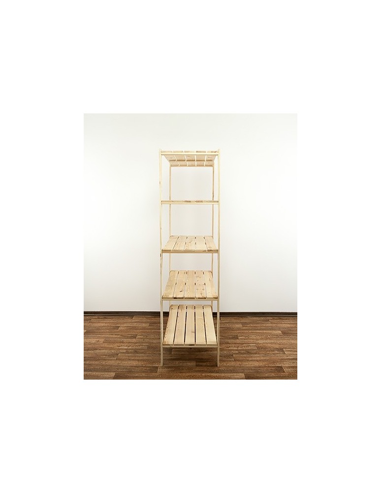 seria MAXI - Regał drewniany do spiżarni z półką ażurową Maxi 4N+ - product MODO24.PL 4