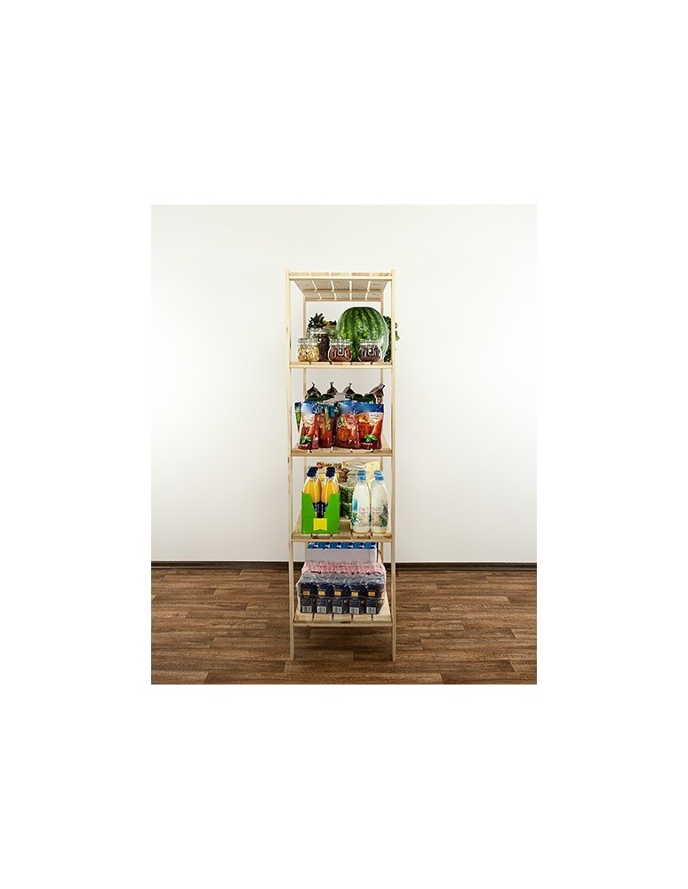 seria MAXI - Regał drewniany do spiżarni z półką ażurową Maxi 4N+ - product MODO24.PL 7