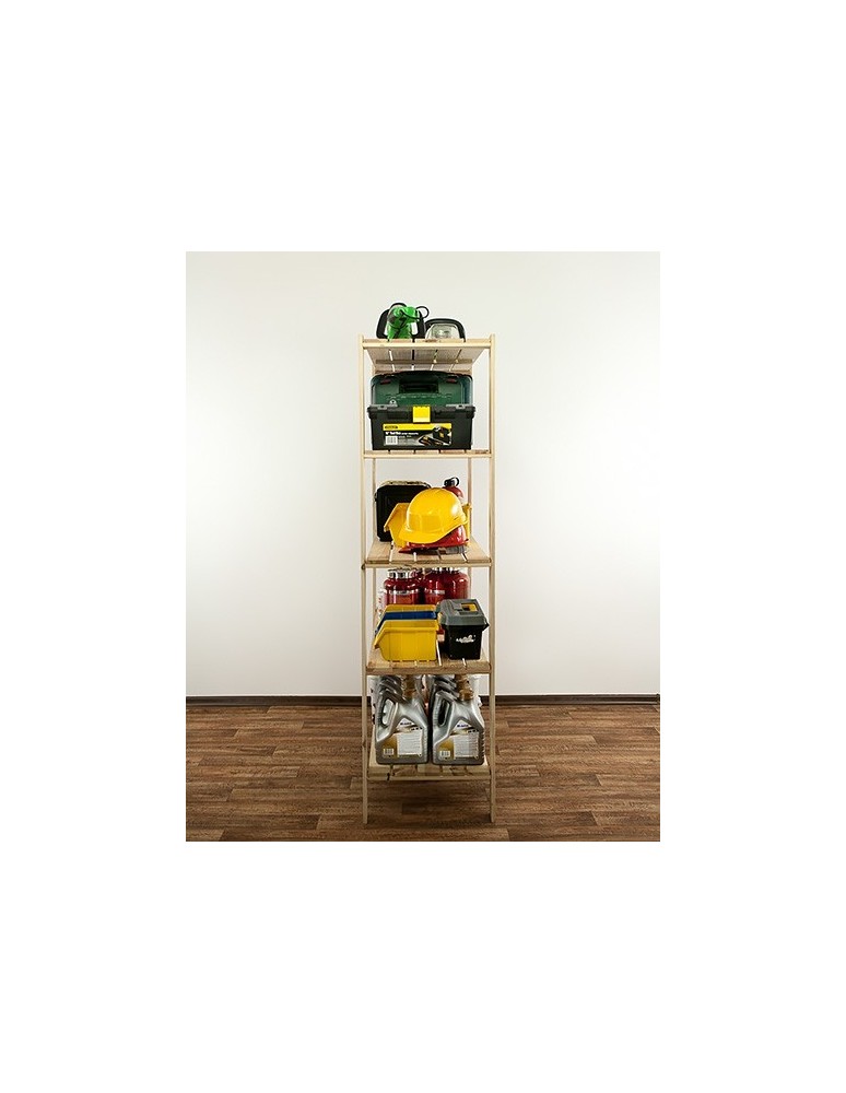 seria MAXI - Regał drewniany do spiżarni z półką ażurową Maxi 4N+ - product MODO24.PL 10