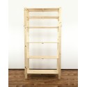 Regał drewniany do zabudowy z półką ażurową Maxi 6N