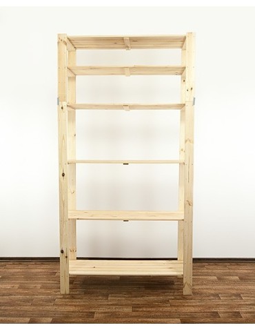 Regał drewniany do zabudowy z półką ażurową Maxi 6N - product 2