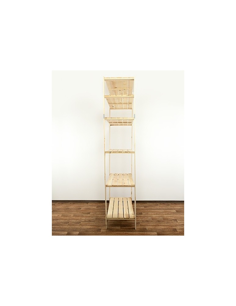 seria MAXI - Regał drewniany do zabudowy z półką ażurową Maxi 6N - product MODO24.PL 3