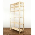 Regał drewniany do zabudowy z półką ażurową Maxi 6N