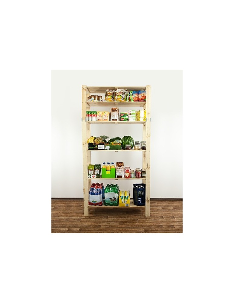 seria MAXI - Regał drewniany do zabudowy z półką ażurową Maxi 6N - product MODO24.PL 5