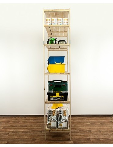 seria MAXI - Regał drewniany do zabudowy z półką ażurową Maxi 6N - product 9