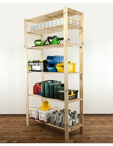 seria MAXI - Regał drewniany do zabudowy z półką ażurową Maxi 6N - product 10