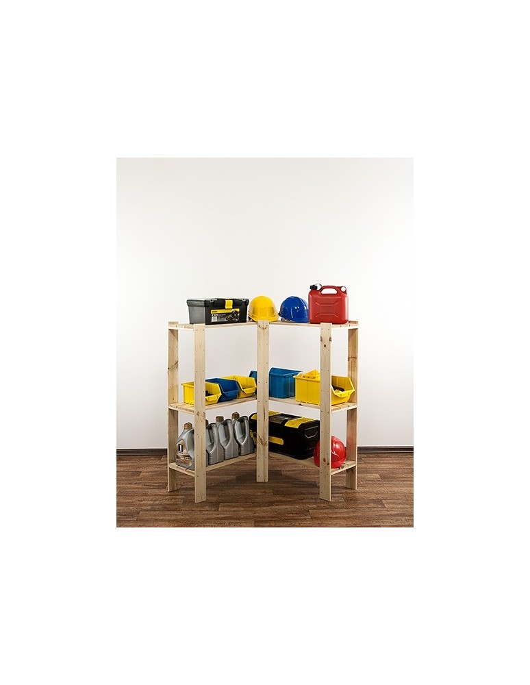 seria MAXI - Regał drewniany do spiżarni z półką ażurową Maxi 3Z - product MODO24.PL 7