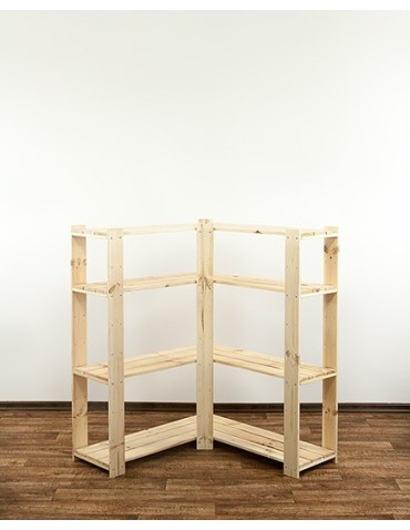 Regał drewniany do zabudowy z półką ażurową  Maxi 3Z+ - product 2