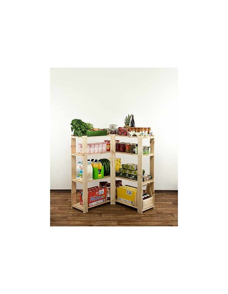 seria MAXI - Regał drewniany do zabudowy z półką ażurową  Maxi 3Z+ - product MODO24.PL 7