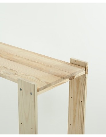 seria MAXI - Regał drewniany do piwnicy z półką ażurową  Maxi 4Z+ - product 9