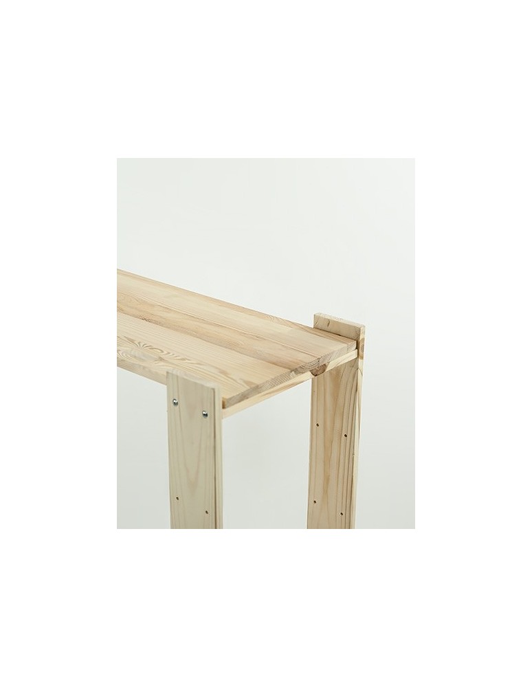 seria MAXI - Regał drewniany do piwnicy z półką ażurową  Maxi 4Z+ - product MODO24.PL 9