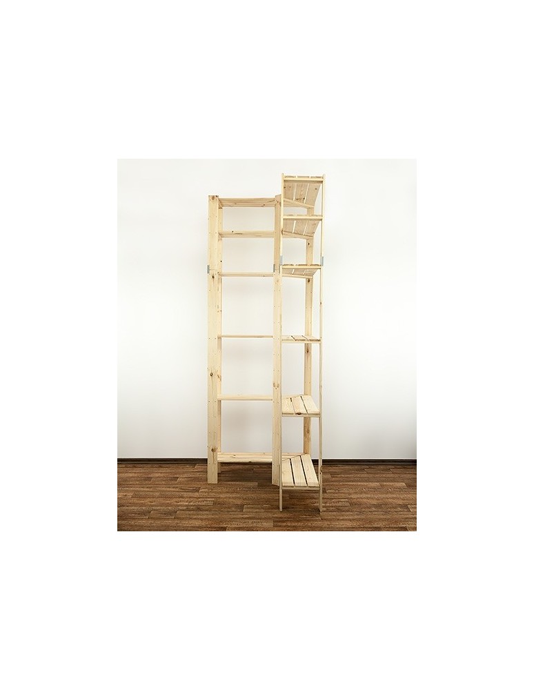 seria MAXI - Regał drewniany modułowy z półką ażurową  Maxi 6Z - product MODO24.PL 2