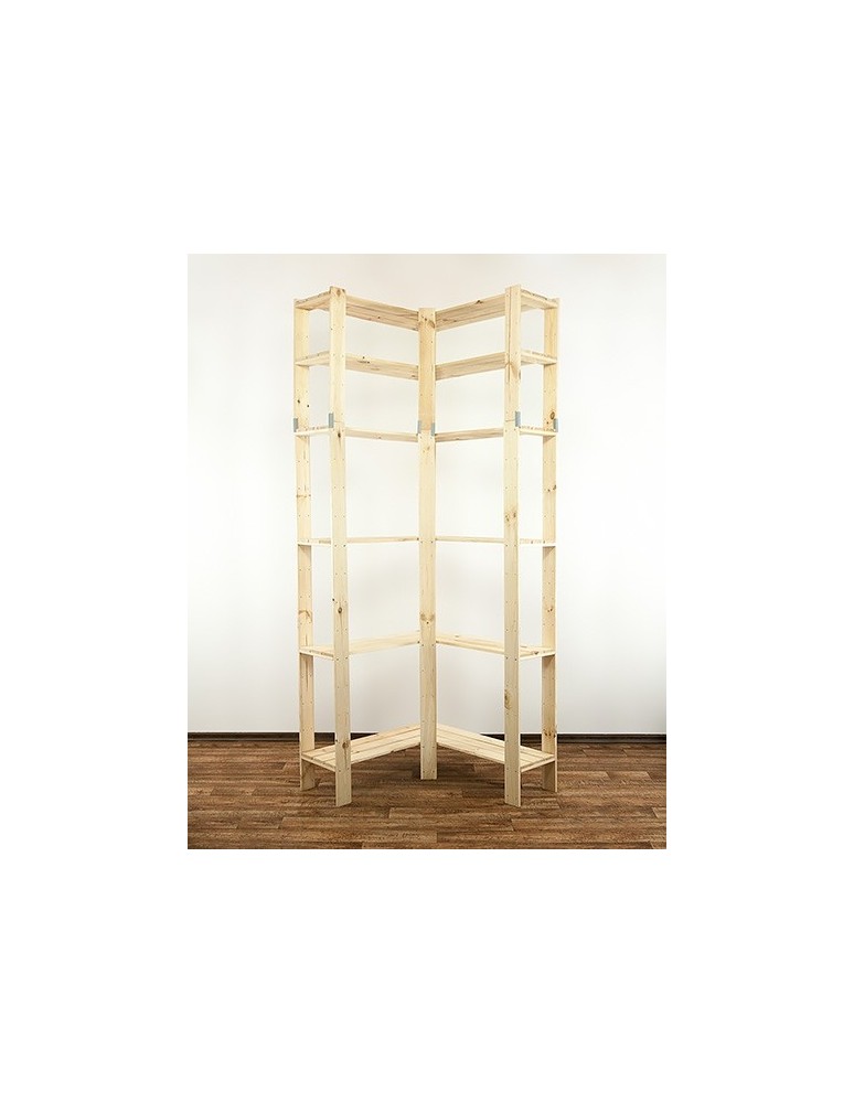 seria MAXI - Regał drewniany modułowy z półką ażurową  Maxi 6Z - product MODO24.PL 3