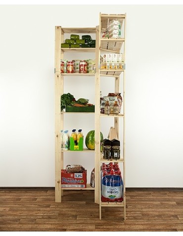 seria MAXI - Regał drewniany modułowy z półką ażurową  Maxi 6Z - product 4