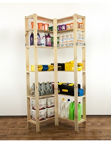 seria MAXI - Regał drewniany modułowy z półką ażurową  Maxi 6Z - product 6