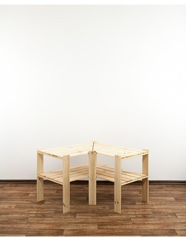 Regał drewniany do spiżarni z półką ażurową Maxi 2W - product 2