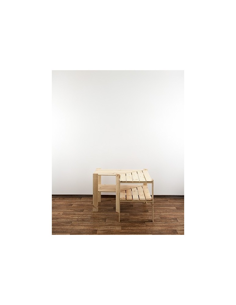 seria MAXI - Regał drewniany do spiżarni z półką ażurową Maxi 2W - product MODO24.PL 3