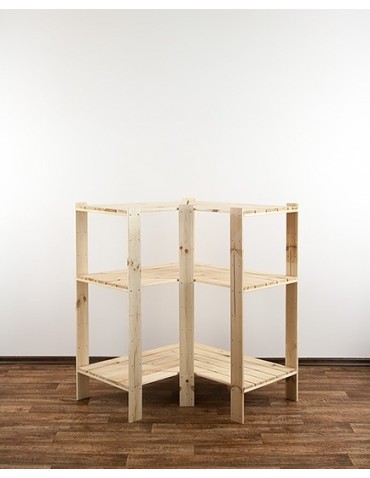 Regał drewniany do warsztatu z półką ażurową  Maxi 3W - product 2