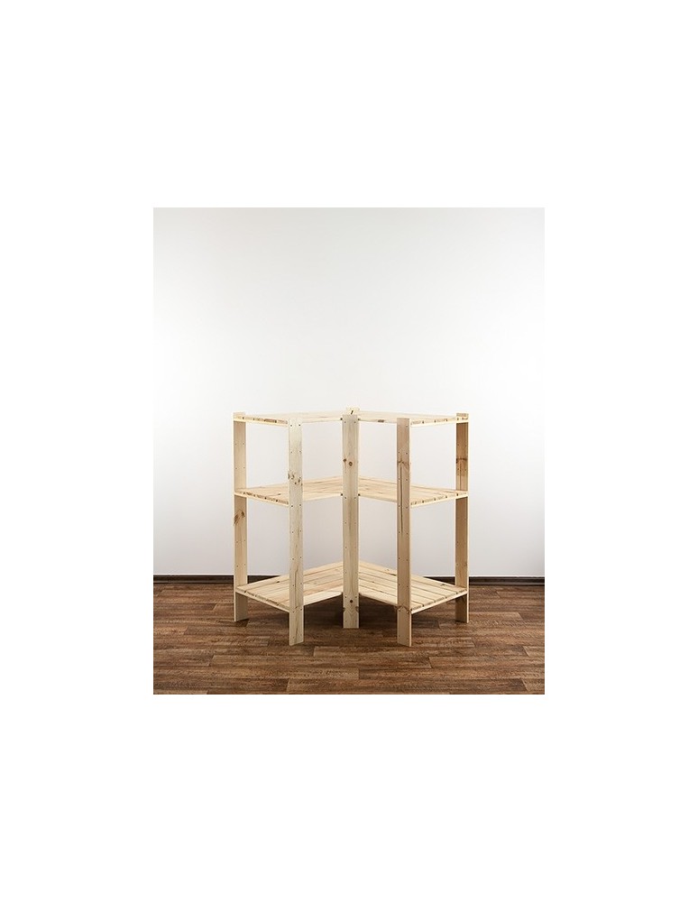 seria MAXI - Regał drewniany do warsztatu z półką ażurową  Maxi 3W - product MODO24.PL 2