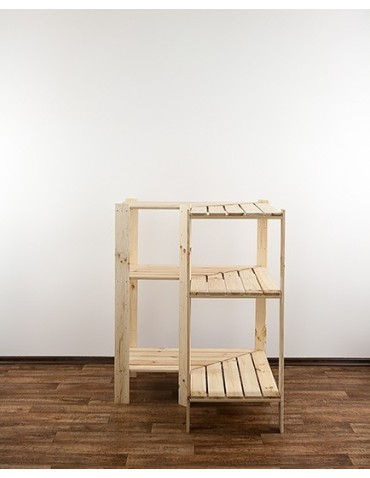 seria MAXI - Regał drewniany do warsztatu z półką ażurową  Maxi 3W - product 5