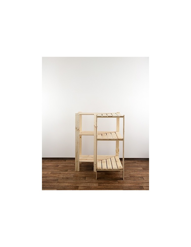 seria MAXI - Regał drewniany do warsztatu z półką ażurową  Maxi 3W - product MODO24.PL 5