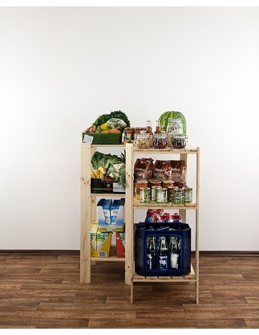 seria MAXI - Regał drewniany do warsztatu z półką ażurową  Maxi 3W - product 7