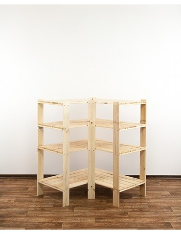 Regał drewniany do piwnicy z półką ażurową Maxi 3W+ - product 2