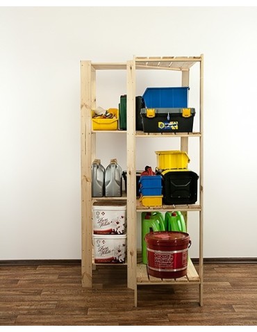 seria MAXI - Regał drewniany modułowy z półką ażurową  Maxi 4W - product 7