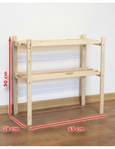regały serii RA - Regał drewniany RA-2-65 50x65x28 cm - product 3
