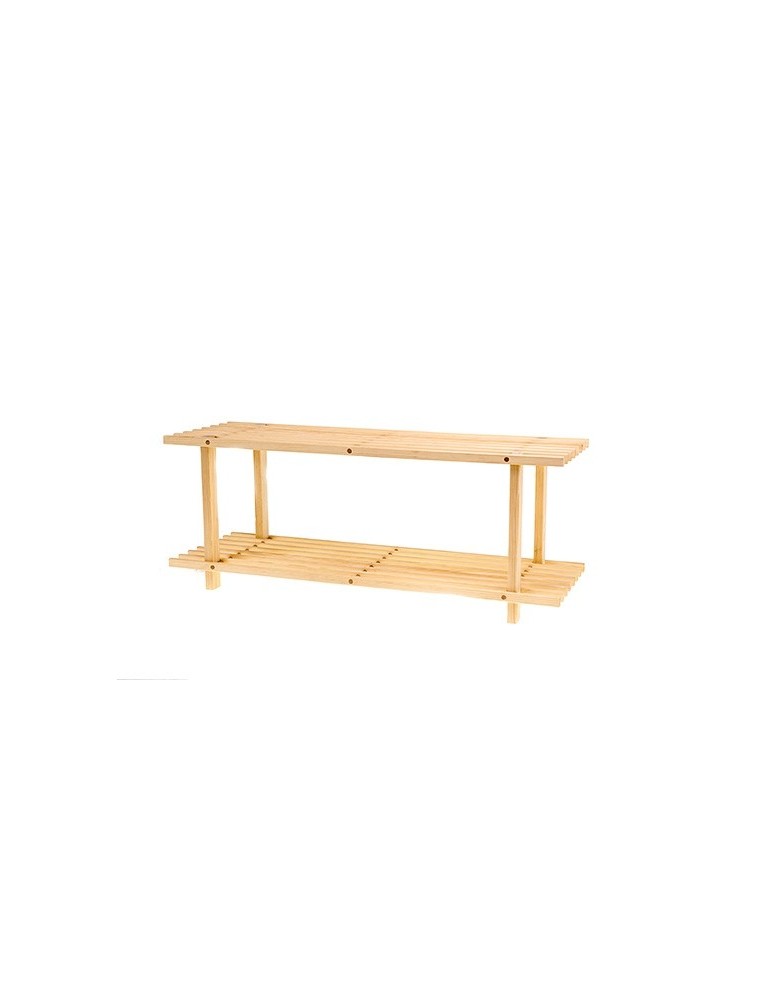 Stojaki na obuwie/ stojaki na buty/ półka RBO - Dwupiętrowy regał na obuwie ▪ RBO-2 ▪ Naturalne drewno sosnowe - produkt MODO24.PL 1