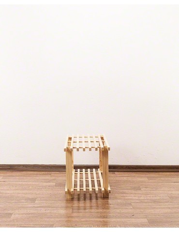 Stojaki na obuwie/ stojaki na buty/ półka RBO - Dwupiętrowy regał na obuwie ▪ RBO-2 ▪ Naturalne drewno sosnowe - product 4