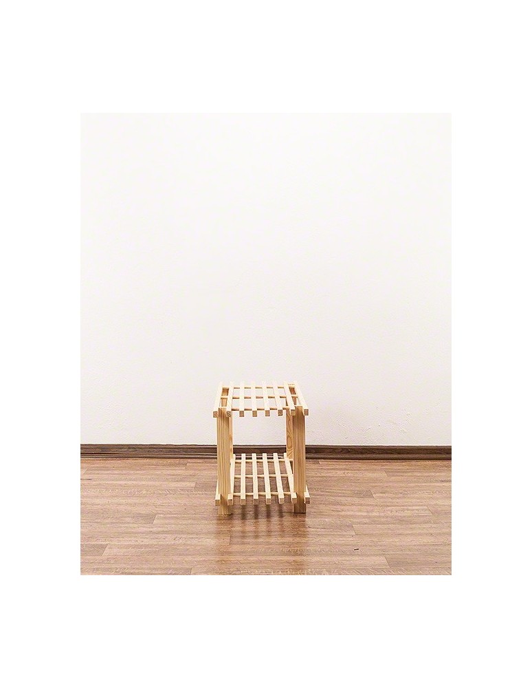 Stojaki na obuwie/ stojaki na buty/ półka RBO - Dwupiętrowy regał na obuwie ▪ RBO-2 ▪ Naturalne drewno sosnowe - product MODO24.PL 4