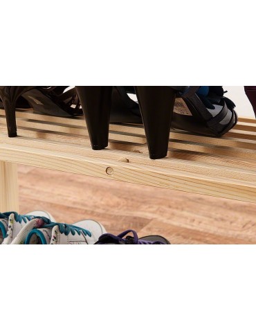 Stojaki na obuwie/ stojaki na buty/ półka RBO - Dwupiętrowy regał na obuwie ▪ RBO-2 ▪ Naturalne drewno sosnowe - product 6