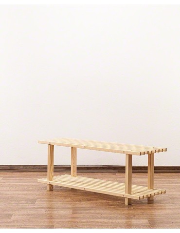 Stojaki na obuwie/ stojaki na buty/ półka RBO - Dwupiętrowy regał na obuwie ▪ RBO-2 ▪ Naturalne drewno sosnowe - product 10