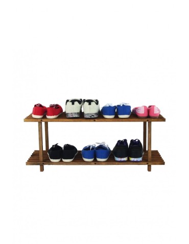 Stojaki na obuwie/ stojaki na buty/ półka RBO - Dwupiętrowy regał na obuwie ▪ RBO-2 ▪ Naturalne drewno sosnowe - product 11