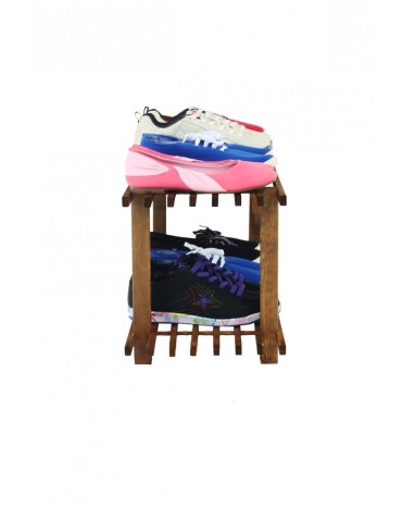 Stojaki na obuwie/ stojaki na buty/ półka RBO - Dwupiętrowy regał na obuwie ▪ RBO-2 ▪ Naturalne drewno sosnowe - product 12