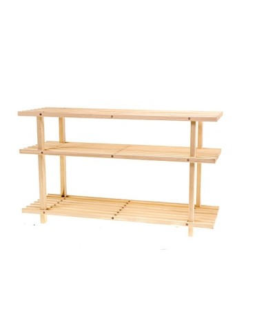 Drewniany stojak na buty ▪ 3 poziomy ▪ RBO-3 ▪ Naturalny