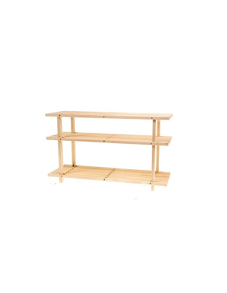 Stojaki na obuwie/ stojaki na buty/ półka RBO - Drewniany stojak na buty ▪ 3 poziomy ▪ RBO-3 ▪ Naturalny - produkt MODO24.PL 1