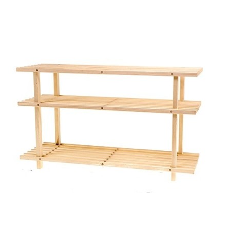 Drewniany stojak na buty ▪ 3 poziomy ▪ RBO-3 ▪ Naturalny