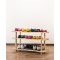 Drewniany stojak na buty ▪ 3 poziomy ▪ RBO-3 ▪ Naturalny