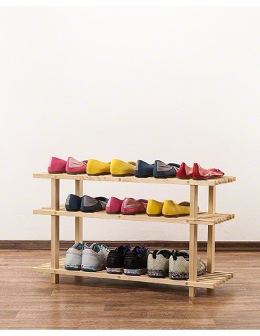 Stojaki na obuwie/ stojaki na buty/ półka RBO - Drewniany stojak na buty ▪ 3 poziomy ▪ RBO-3 ▪ Naturalny - product 4
