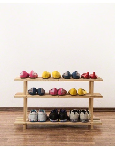 Stojaki na obuwie/ stojaki na buty/ półka RBO - Drewniany stojak na buty ▪ 3 poziomy ▪ RBO-3 ▪ Naturalny - product 5